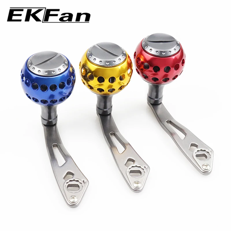 Manivela baitcasting EKFan de aleación aluminio, perilla amplia - imagen 4