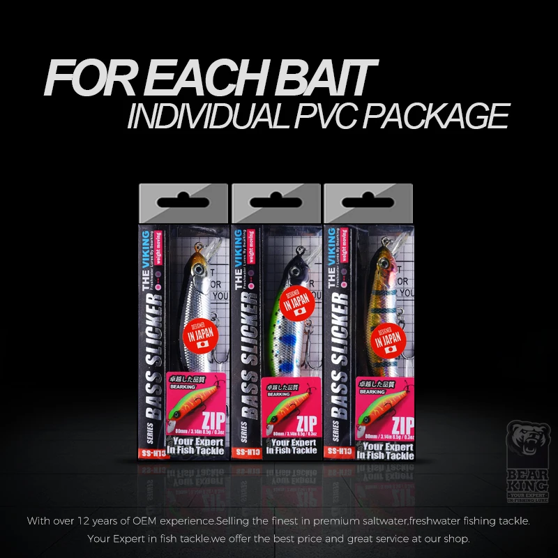 Bearking Minnow 80mm – Señuelo Duro con Peso Magnético - imagen 4