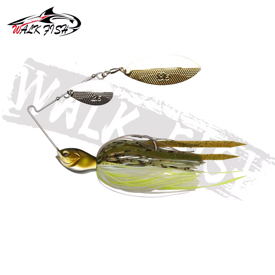 WALK FISH Spinnerbait Metal – Señuelo giratorio para lucio - imagen 2