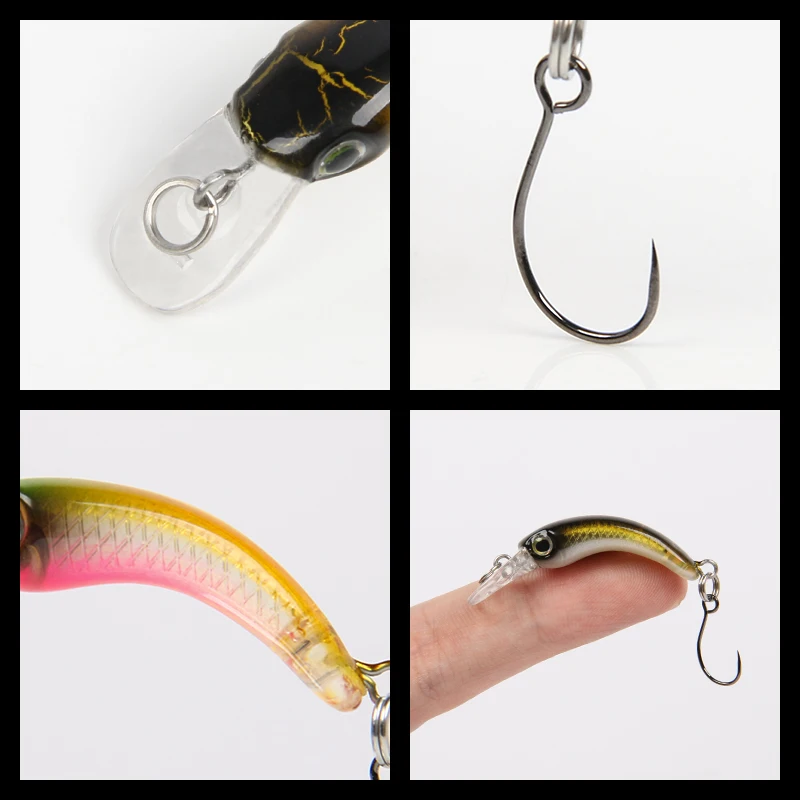 LETOYO Mini Wobbler Flotante 1,2g – Señuelo para trucha - imagen 4