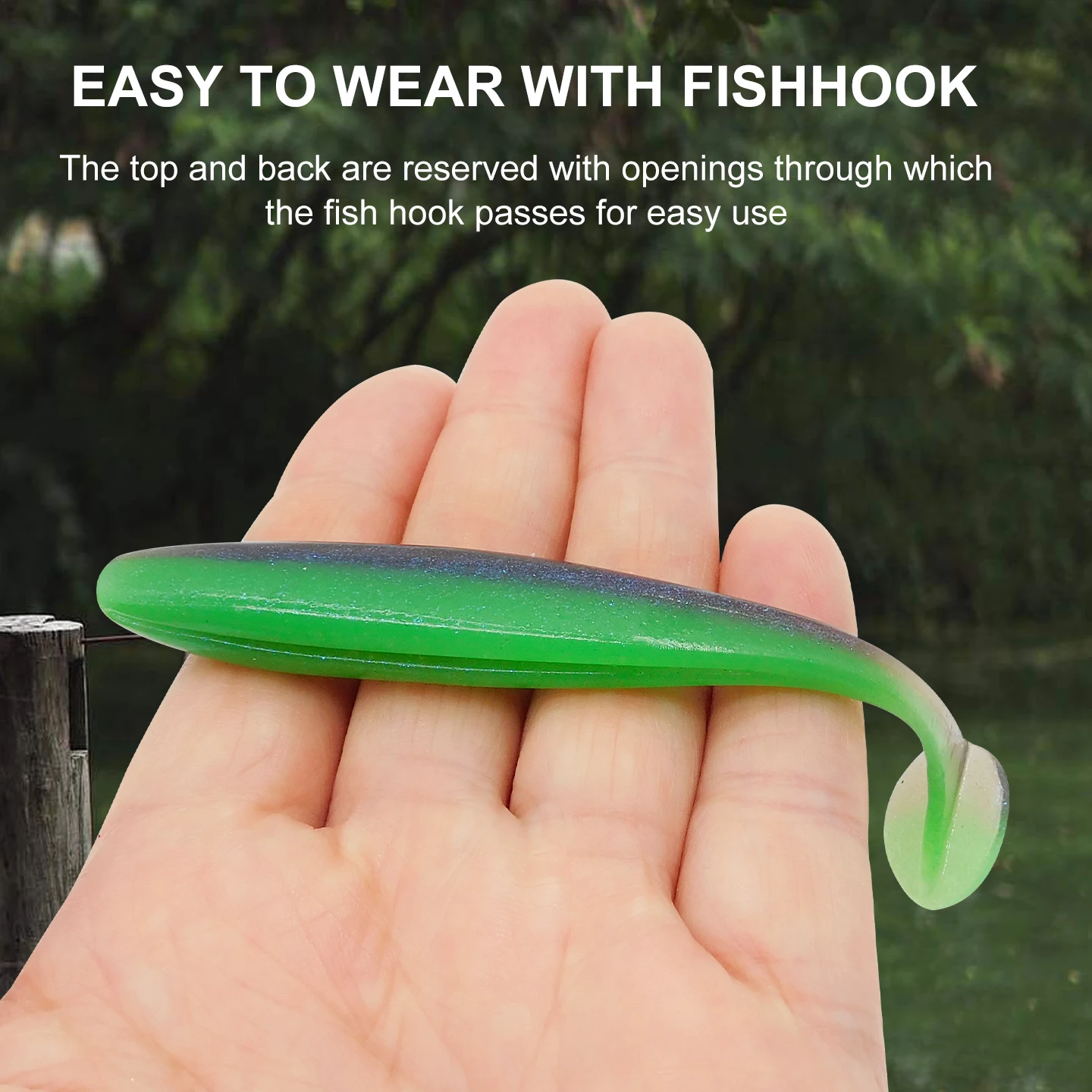 ESFISHING Easy Shiner: cebo blando para lucio, perca y zander - imagen 3