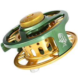 Sougayilang Carrete de mosca de gran arbor en aluminio ligero
