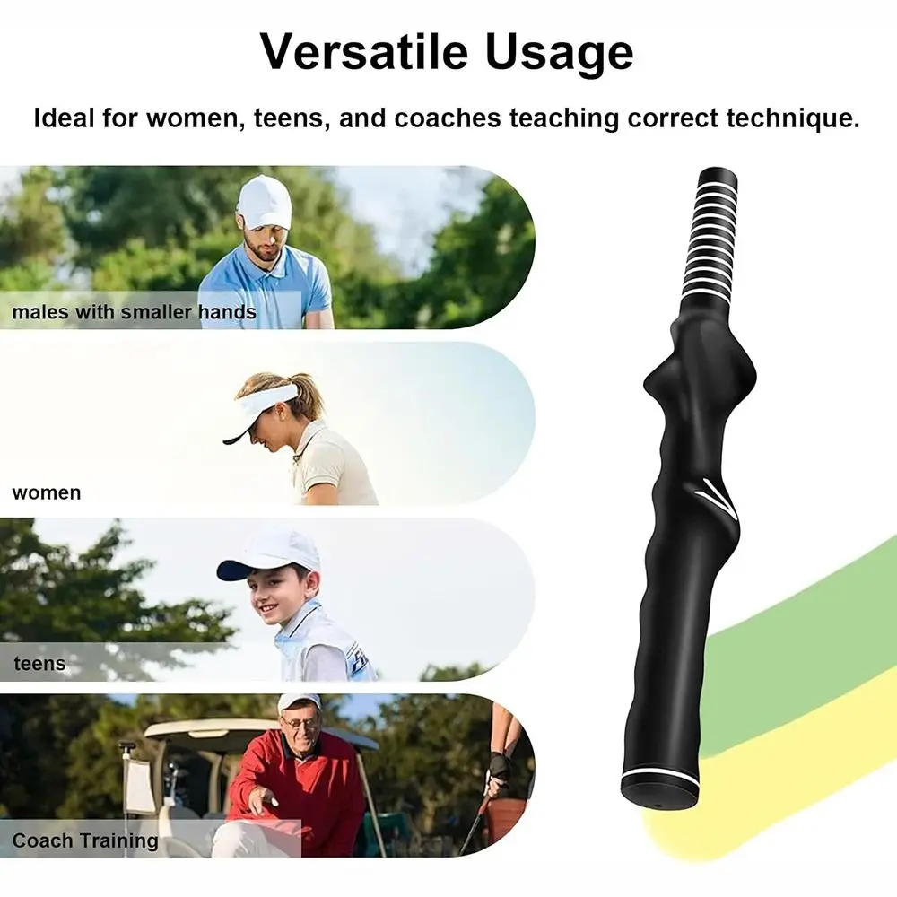 Agarre de golf universal negro de entrenamiento, para diestros y zurdos - imagen 2
