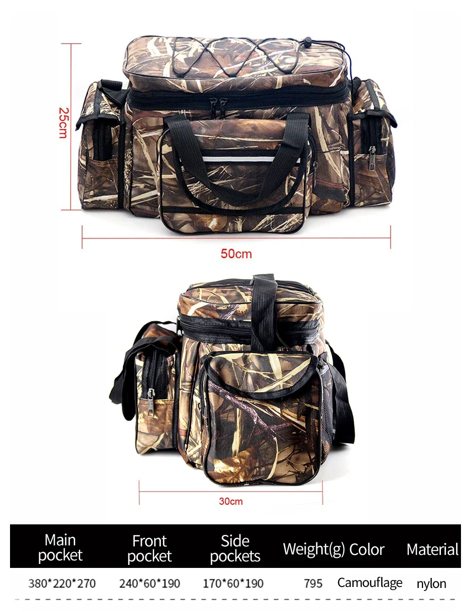 Detalle de los compartimentos internos y bolsas de malla