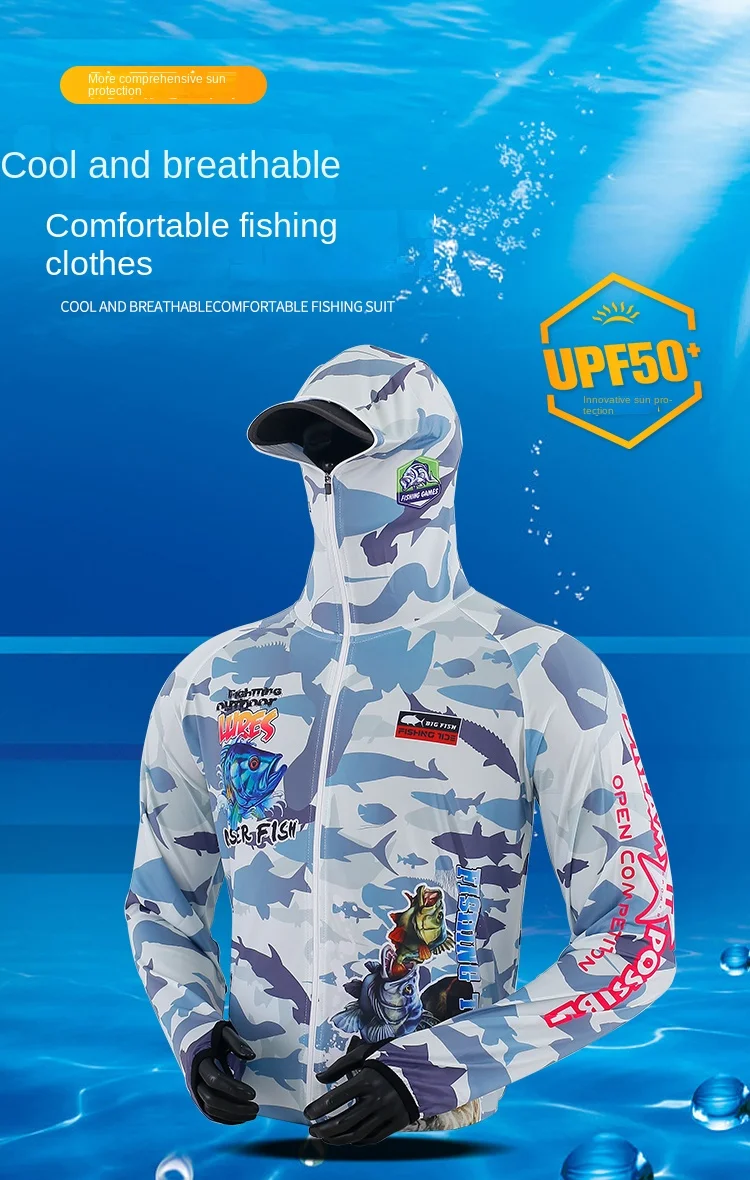 Camiseta de camuflaje para pesca nocturna