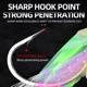 ShareShark Jig Head con púas y cabeza brillante para chub en mar - imagen 2