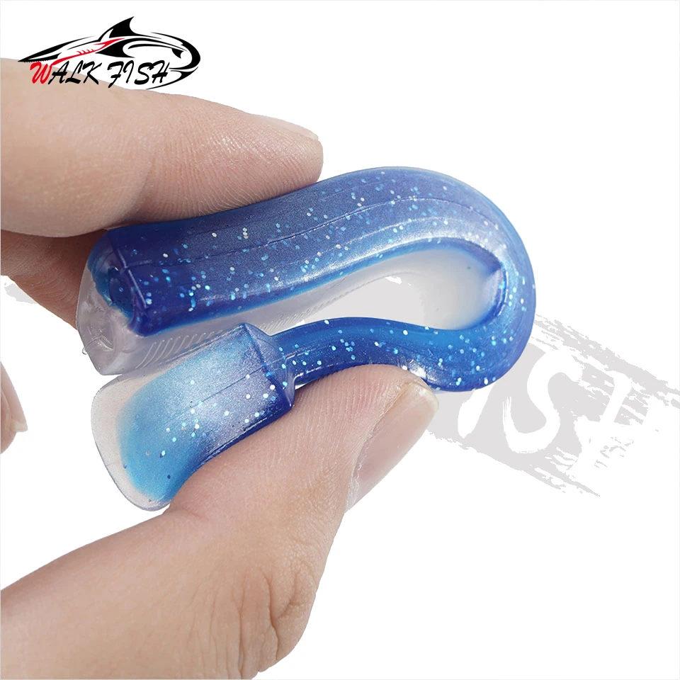 WALK FISH Wobblers señuelo blando para lubina y lucio con jig head - imagen 3