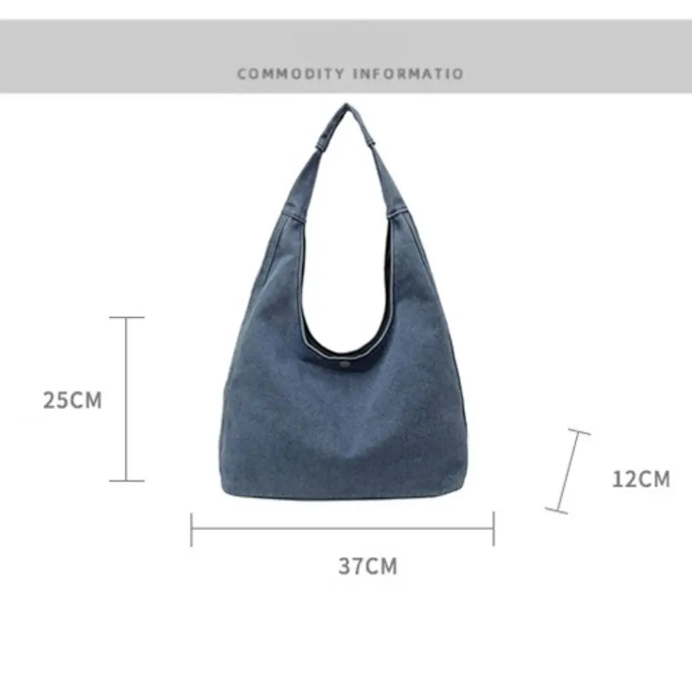 Bolso de hombro denim japonés gran capacidad para mujer - imagen 3