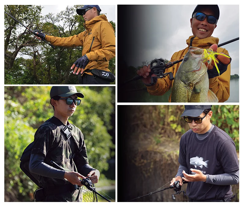 Carrete listo para pesca en entornos de agua
