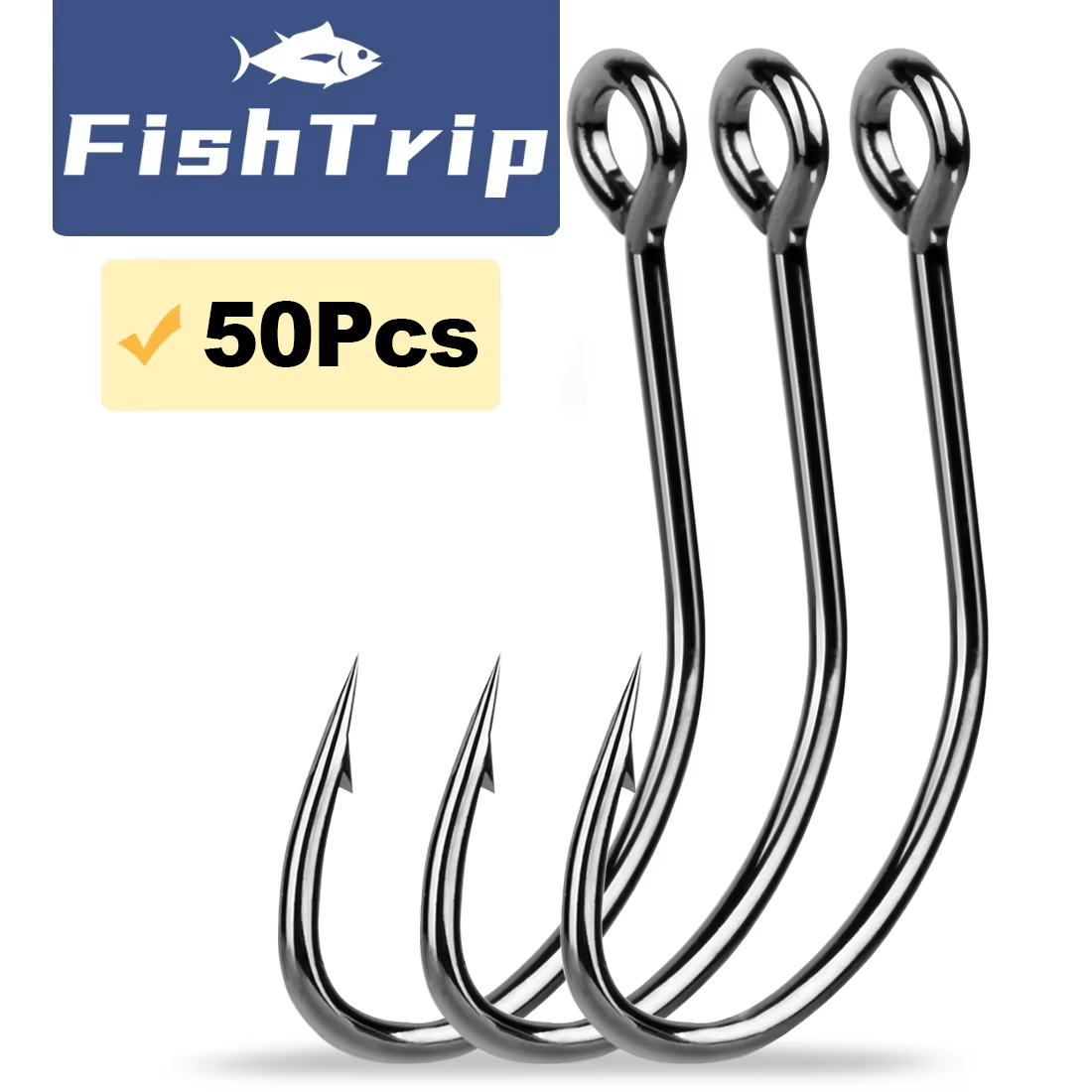 FishTrip Ganchos de pesca ligeros - Repuesto para cebos giratorios - imagen 2