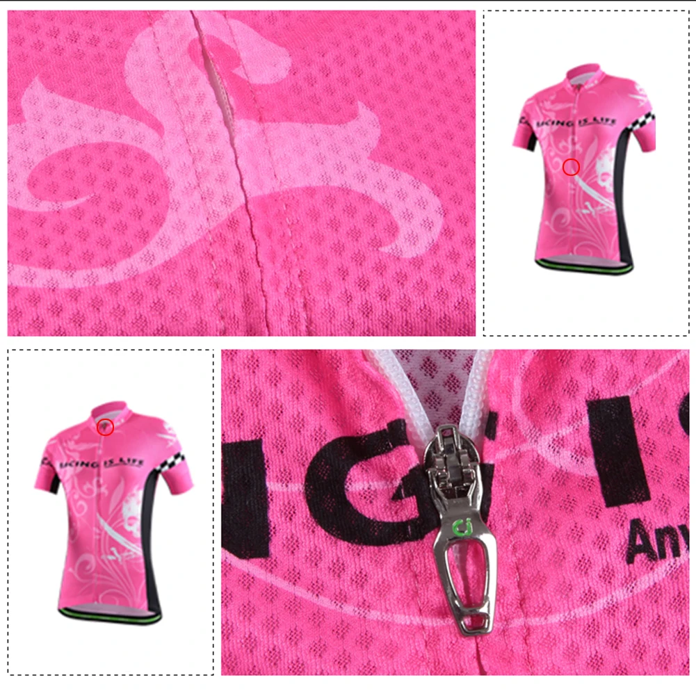 Jersey ciclismo mujer manga corta transpirable malla secado rápido - imagen 2