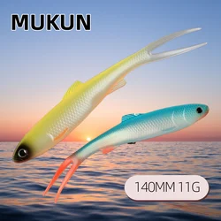 MUKUN señuelos blandos para lubina con natación y vinilo