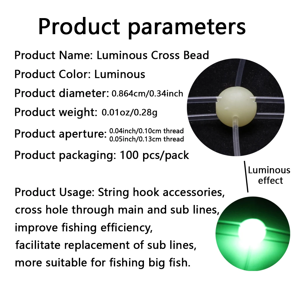 Cuentas luminosas para pesca nocturna con iluminación auxiliar - imagen 5
