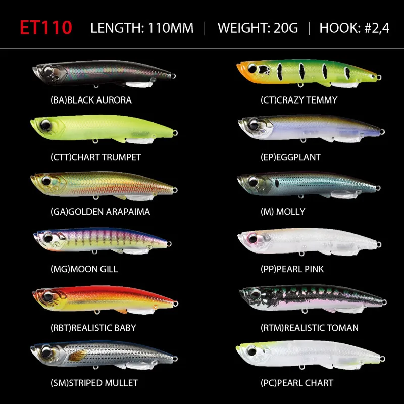 Señuelo BONE ENTICE wakebait tipo lápiz con rodamientos de bolas - imagen 2