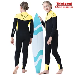 Traje de neopreno infantil Anti-UV manga larga una pieza