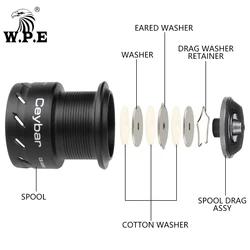 Carrete Spinning Ceybar W.P.E – 7+1 rodamientos, talla 4000-6000