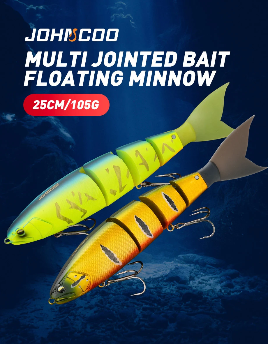 Señuelo articulado Johncoo 25cm vista lateral