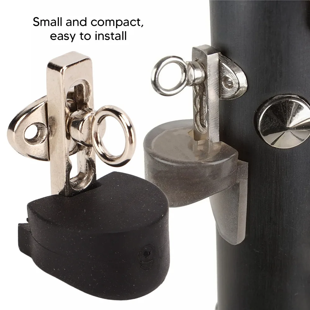 Reposa pulgar para clarinete de acero inoxidable con cojín de goma