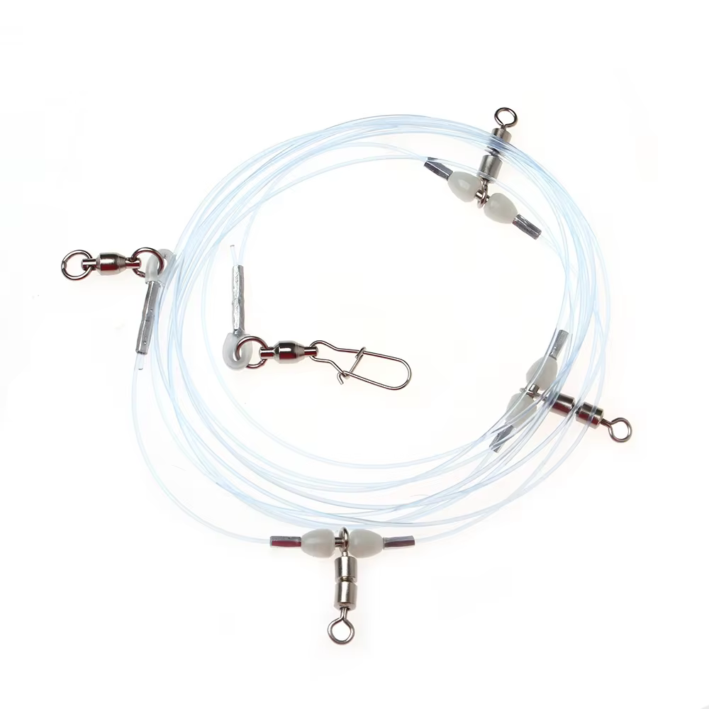 Ellllv Portacañas Deep Dropping – 3 anzuelos, 150-198LB, línea nailon 1.2mm - imagen 5