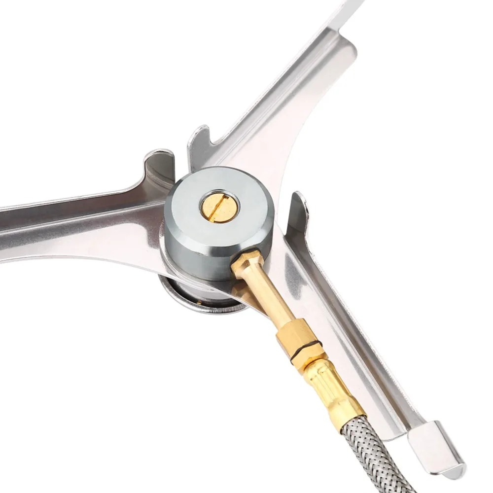 Adaptador propano antivuelco de acero inoxidable para quemador - imagen 3
