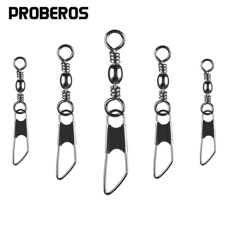 Pro Beros Clips de presión giratorio acero inoxidable para señuelos - imagen 2