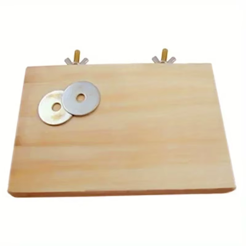 Plataforma rectangular de madera para percha de loro en jaula - imagen 4