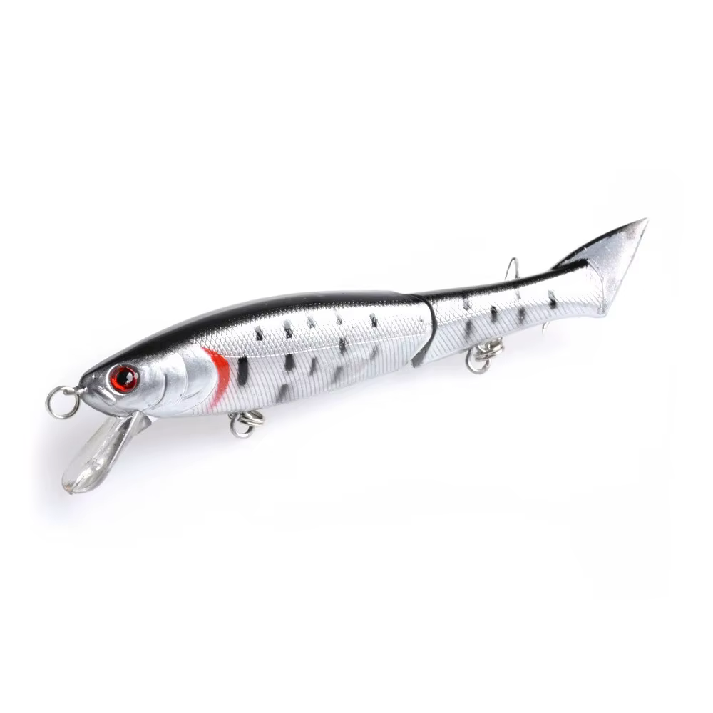 Señuelo articulado tipo minnow para trucha y siluro - imagen 2
