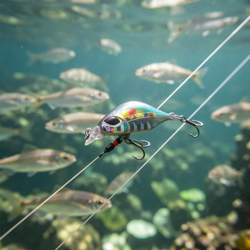 Señuelo Duro Micro Minnow Láser con Cuerpo Reflectante depredadores - imagen 3