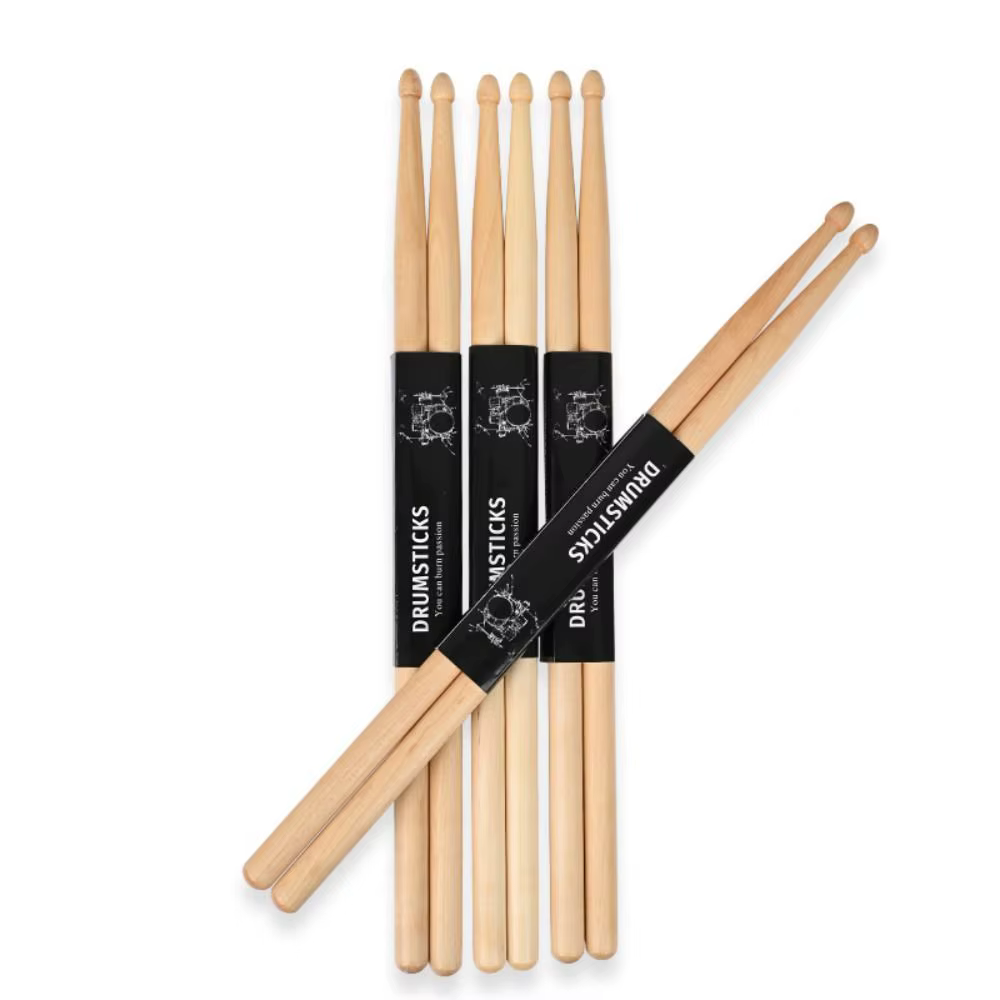 Baquetas 5A/7A Nogal Clásicas para Batería y Percusión - imagen 5