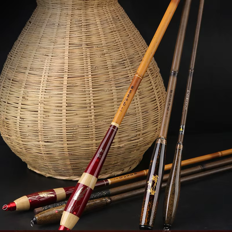 Caña de pesca ultraligera superdura mango bambú para carpa cruciana - imagen 3