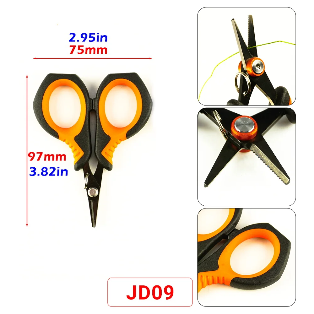 Hirisi tijeras de pesca de acero inoxidable – cortalíneas dentadas - imagen 3