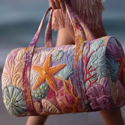 Bolsa Gimnasio Plegable Acolchada con Estampado Floral