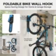 Gancho pared plegable bicis montaña infantiles: compacto resistente