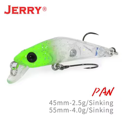 Jerry Pan Jerkbait Minnow señuelos de buceo profundo para lucio