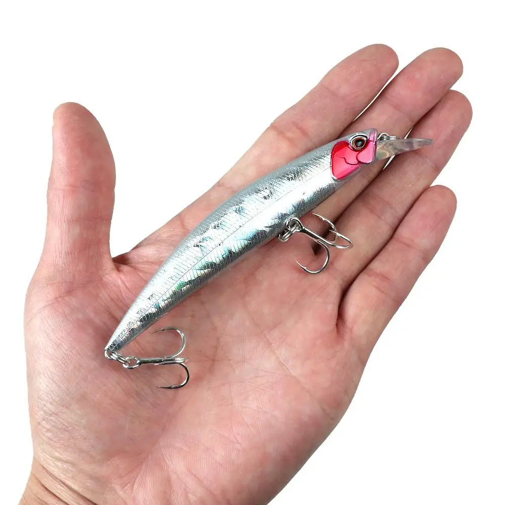 Señuelo Minnow hundible de lance largo con ojos 3D y anzuelo de sangre - imagen 5