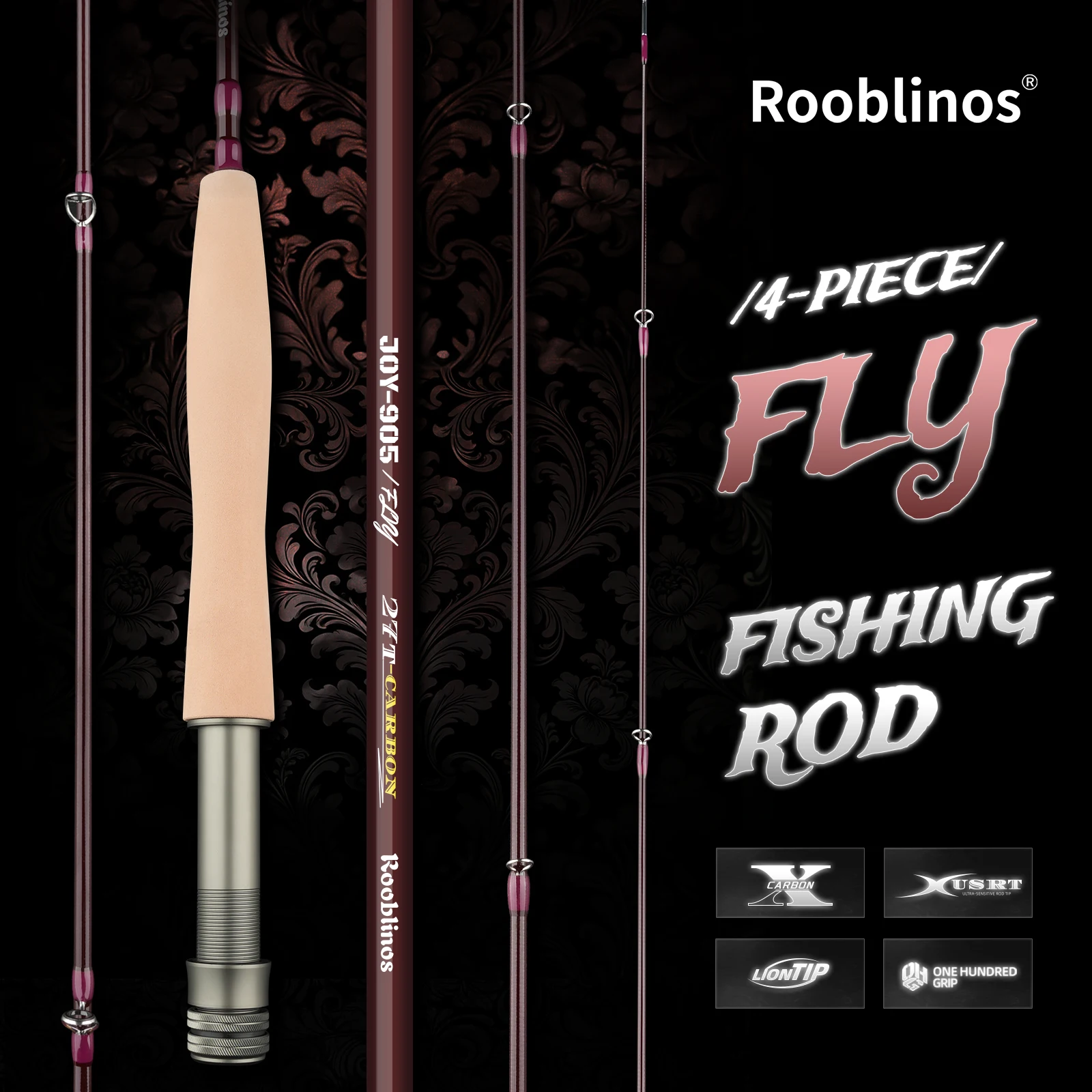 Rooblinos Caña de Mosca Ultraligera 4/5wt 9 pies - imagen 2