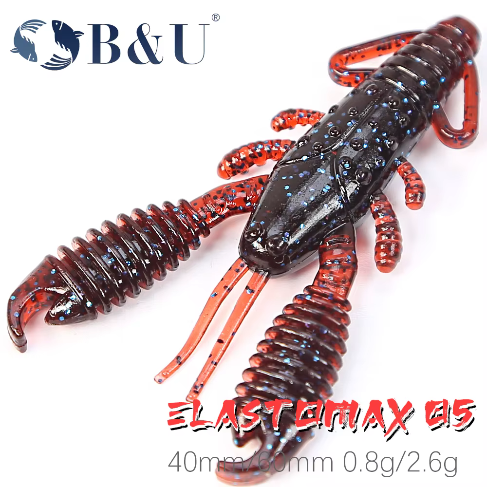 B & U Señuelo Flotante Camarón 40-60mm – Cebo blando