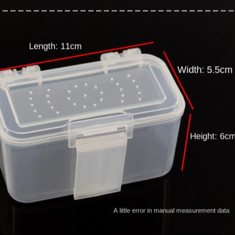 Caja de cebo vivo con lombriz transparente para señuelos blandos