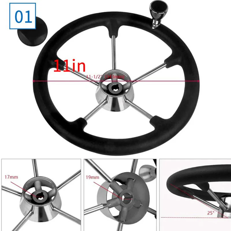 Empuñadura de espuma negra 5 radios para caña de pesca - imagen 4