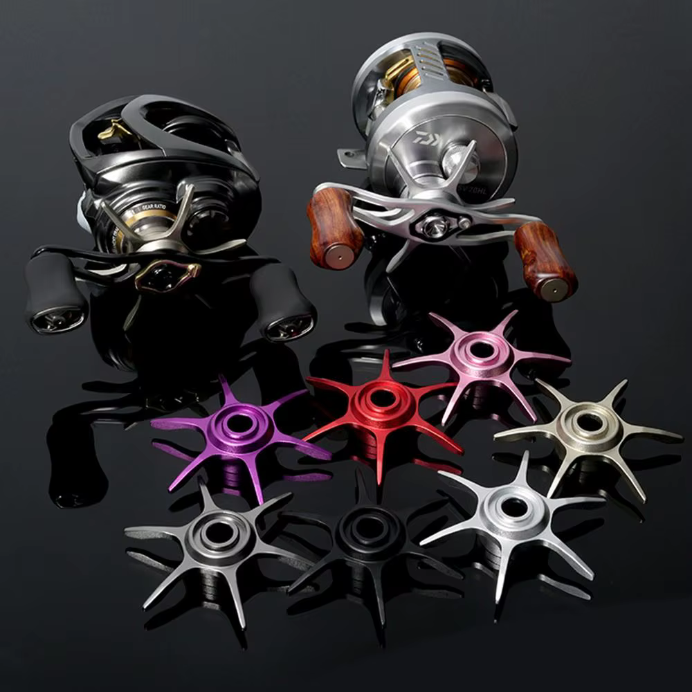 Arrastre estrella aluminio 65mm para carrete baitcasting - imagen 3