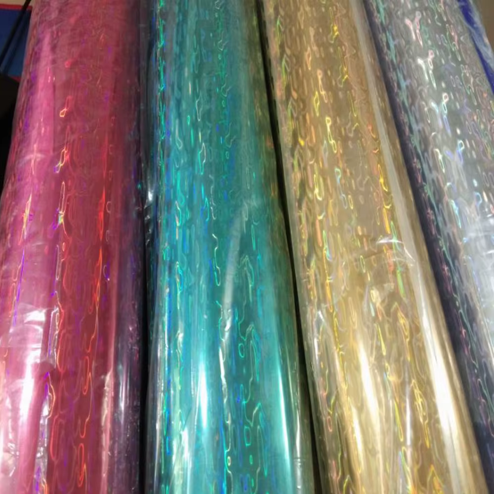 Piel holográfica para señuelos DIY – Lámina láser plateado rosa verde amarillo - imagen 4