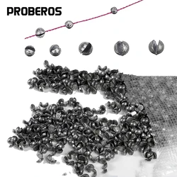 Plomos huevo plegables redondos - 6 tallas para aparejos de caída