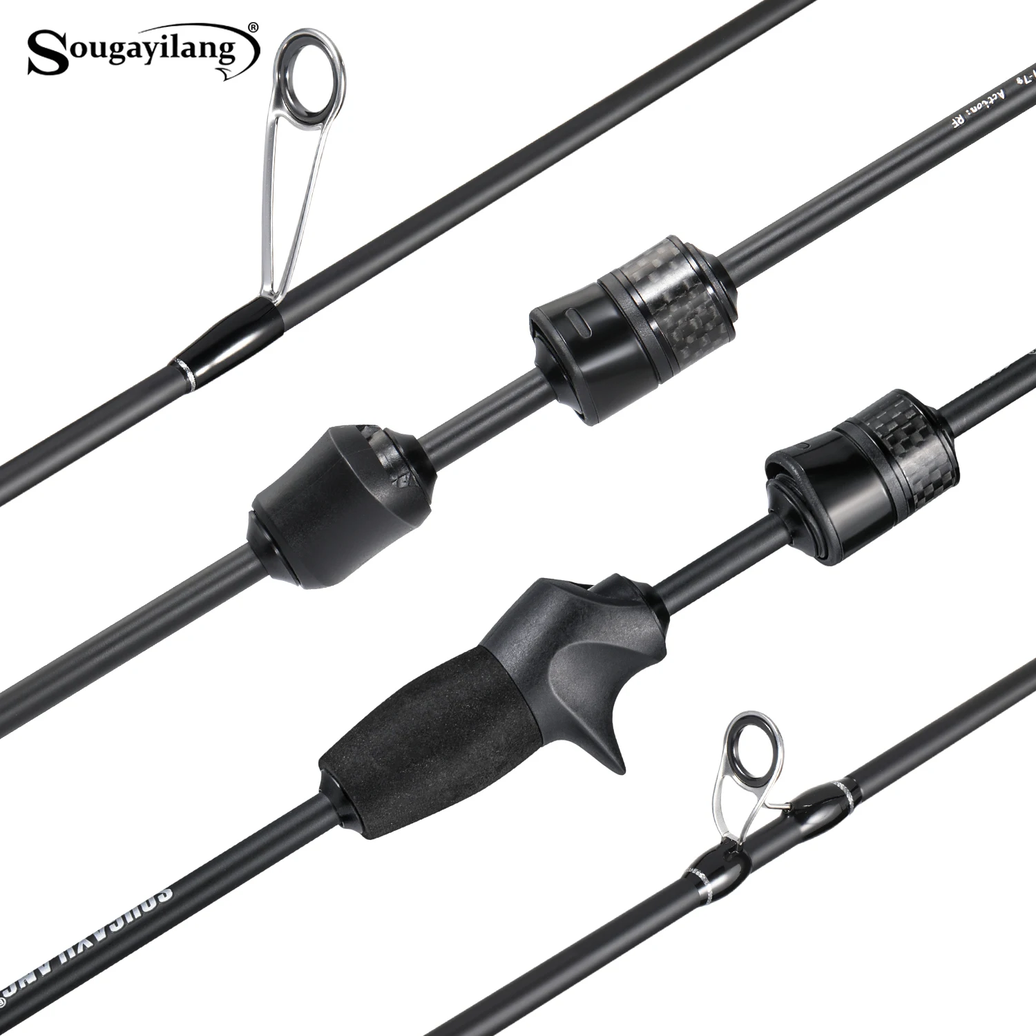 Sougayilang Caña de spinning ultraligera de carbono - imagen 4