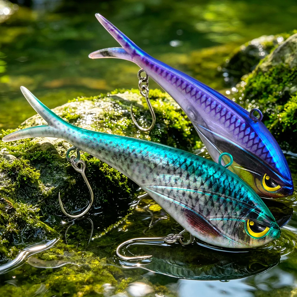 Sunlure Wobbler hundible de cola dividida para lubina en agua salada - imagen 3