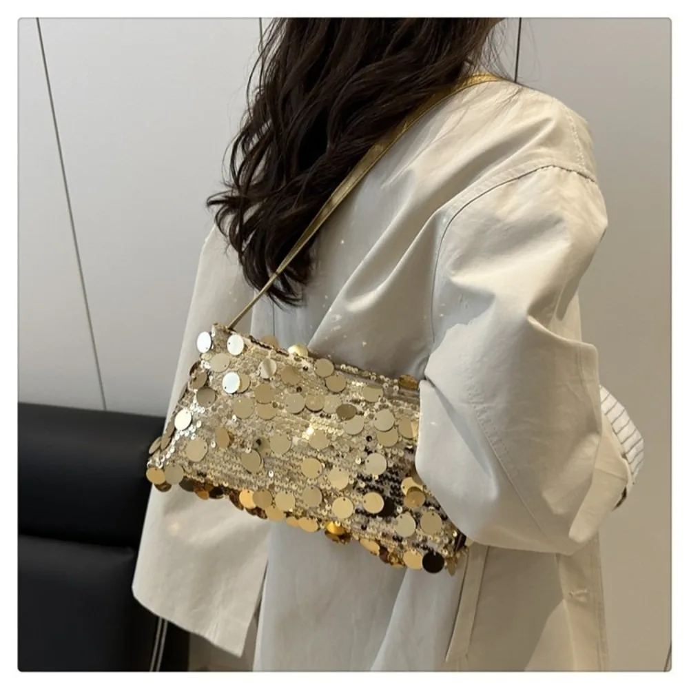 Bolso bandolera ligero con lentejuelas para mujer, fiesta de noche - imagen 3