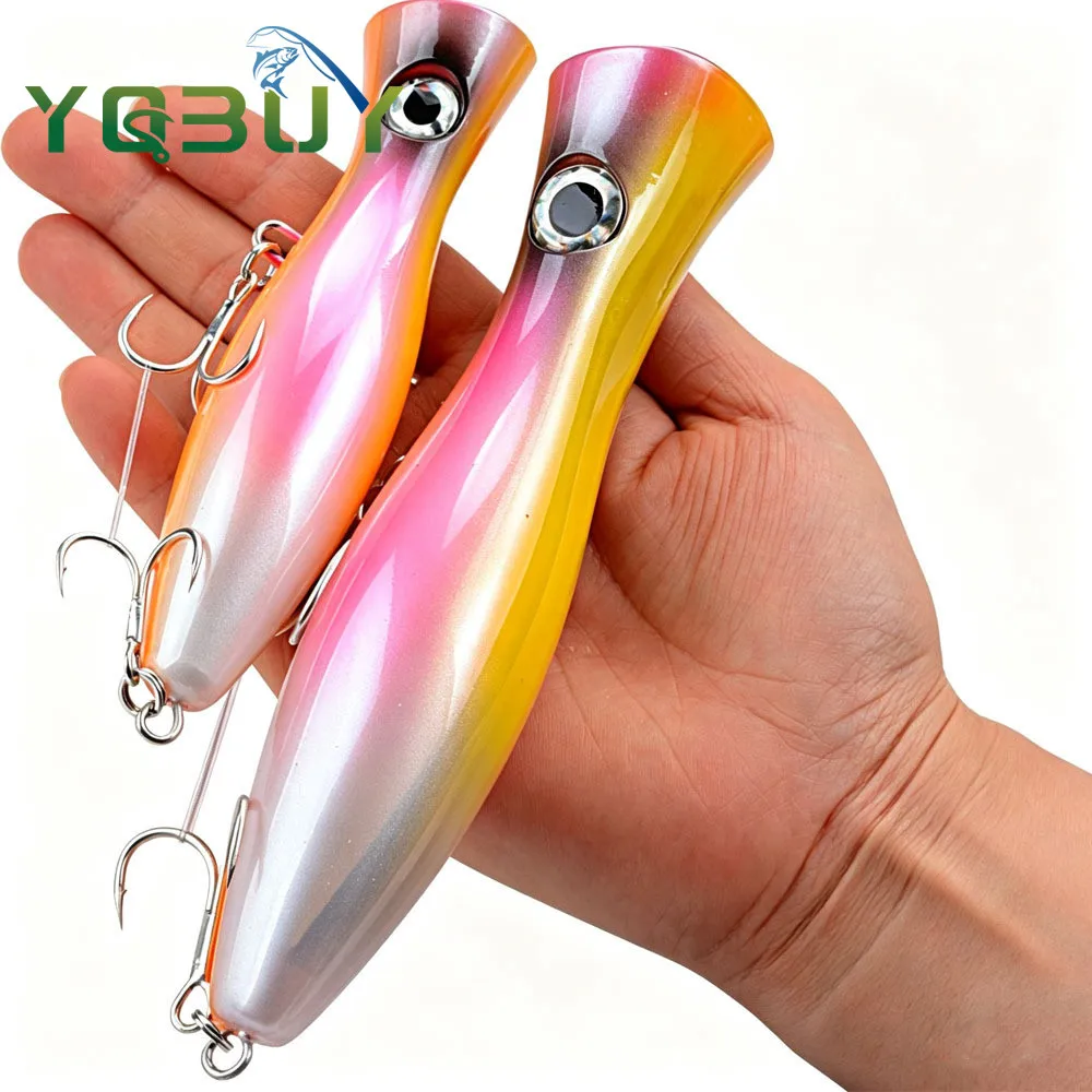 Señuelo Popper para pesca de superficie en agua salada y dulce - imagen 3