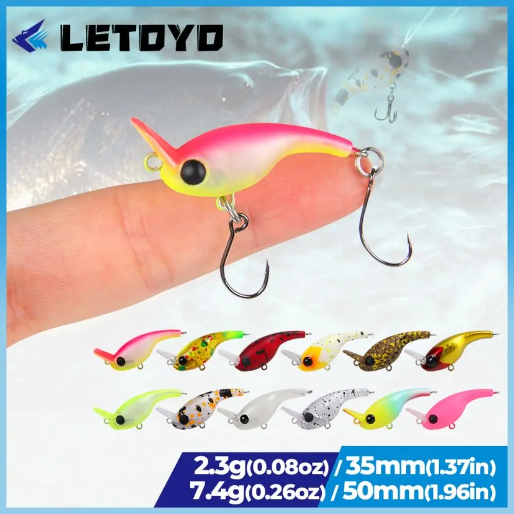 Wobbler Minnow VIB de hundimiento lento para bass con ojos 3D - imagen 5