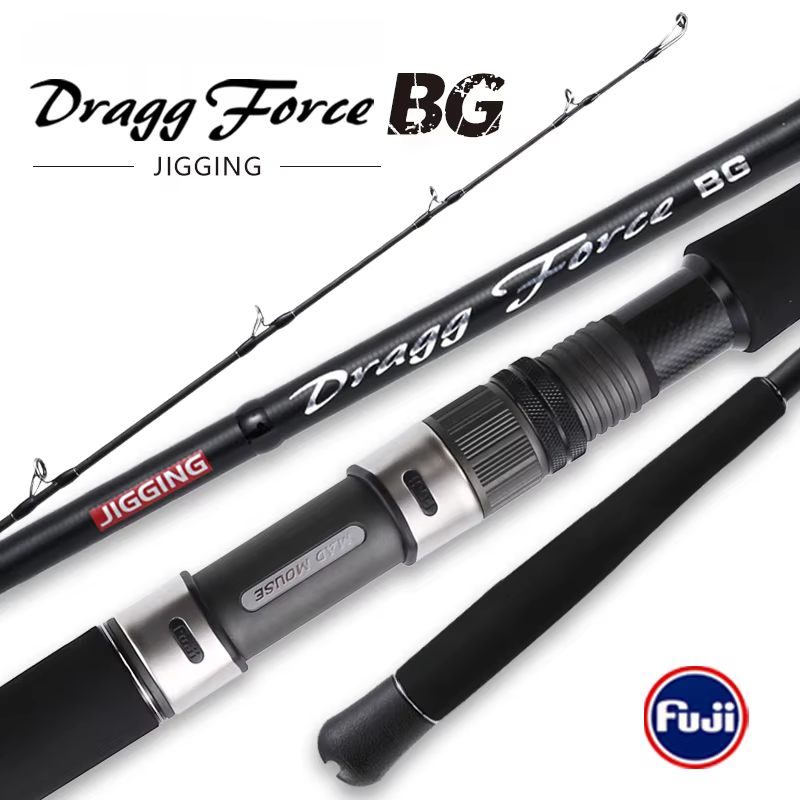 Caña Jigging Madmouse BG KW Fuji – Carbono 1,9m 400g arrastre 30kg - imagen 3