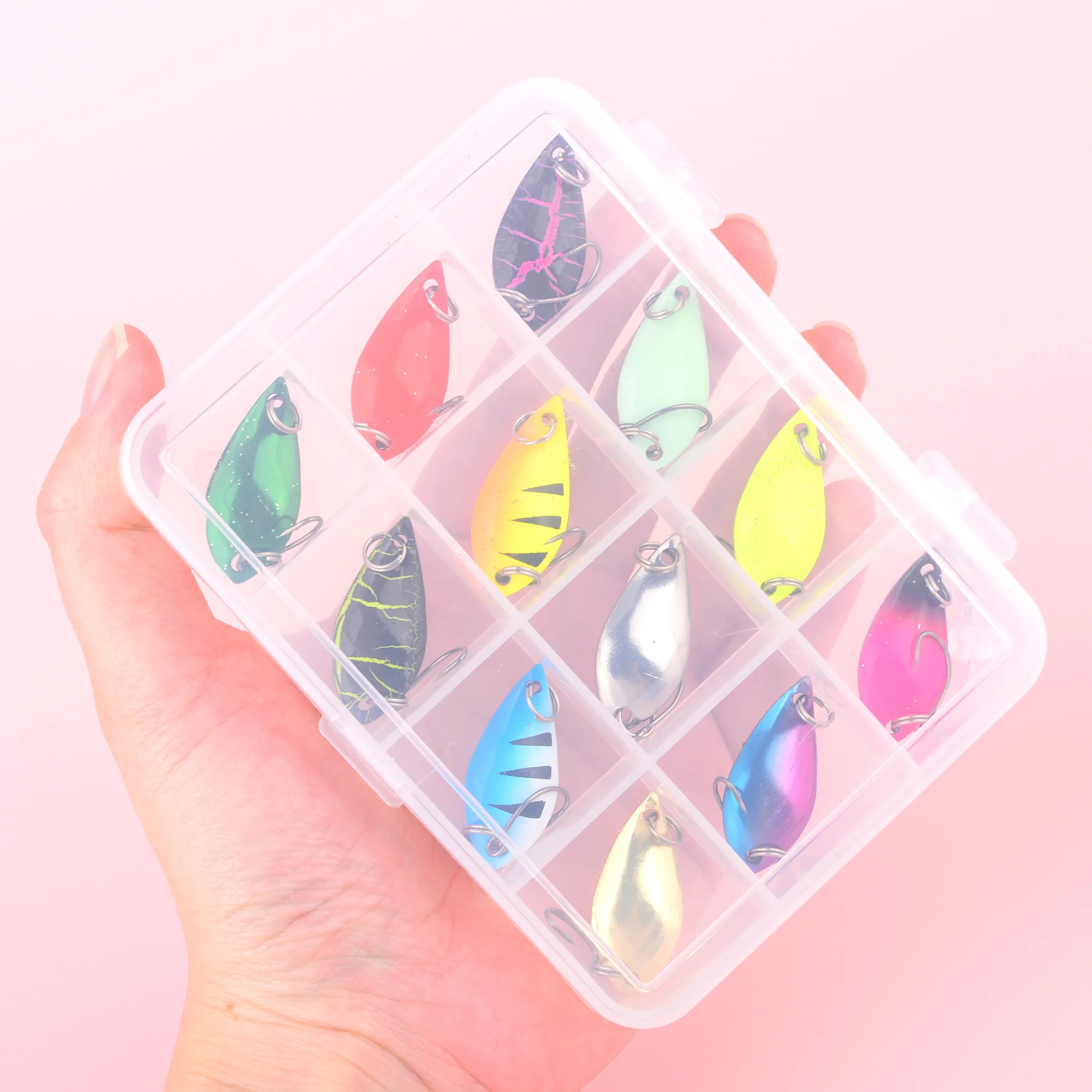 Señuelos Cuchara metálicos con lentejuelas y anzuelo afilado - imagen 3