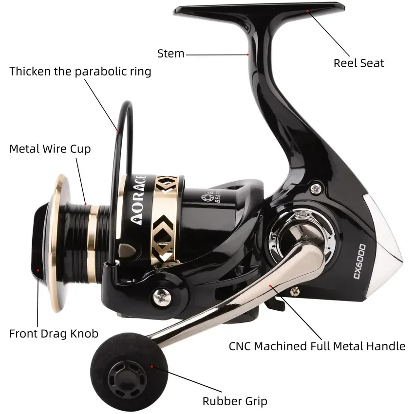 Carrete Surf Metálico 15KG – 14 rodamientos - imagen 2